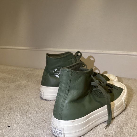 Stylish Green leather converse - Picture 4 of 6